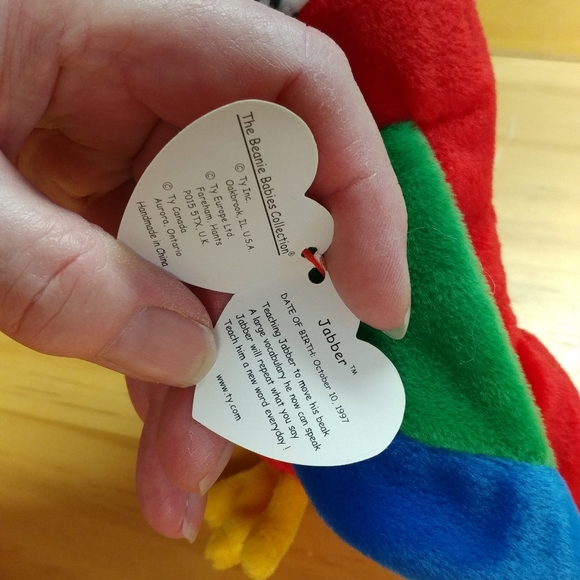 Beanie Baby, TY, Retired, "Jabber" MWET - Picture 5 of 5
